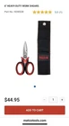Matco Tools Shears Heavy Duty Used. Price: $28.00.