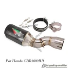 Exhaust Mid Link Pipe Muffler Tips Carbon Fiber For Honda CBR1000RR 2017-2023 New. Price: $106.92.