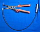 Snap-on SHCP1 Ratcheting Remote Hose Clamp Pliers Red Used. Price: $95.00.