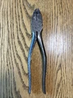 Vintage Snap-on Tools Vacuum Grip # 58R Linesman 8-1/2" Cutter Pliers Script Used. Price: $28.00.