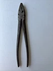 Vintage Utica Giant Button Pliers No. 1000-10" Fence Linesman Tool Used. Price: $35.99.