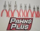 Snap-on Lot Of SRPC9000A/9090A/9045A/7090/7000/7045/4700/3800 Ring Plier Set Used. Price: $199.99.