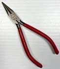 Vintage H. Boker 5" Long Needle Nose Pliers Tool Smooth Jaw W/ Red Grips Used. Price: $16.95.
