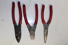 Snap-on Tools Combi Split-joint, Needle Nose Pliers & Diagonal Cutter Set 3PC Used. Price: $130.00.