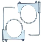 Carotupy 4" Exhaust Clamp With Hanger, Universal Pipe INCH-2 Pack, Silver New. Price: $44.99.