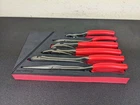 #BO676 Snap On Tools Red 6PC Essential Pliers Cutters Foam Set PL600ES2F Used. Price: $429.95.