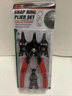 Performance Tool W1159 Snap Ring Plier Set- Internal And External. 45 & 90 Deg. New. Price: $17.55.