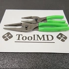 Snap-on Tools New 2PC Green 7" & 9" Long Nose Slip Joint Pliers LN46ACF LN47ACF. Price: $199.95.