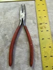 Snap 8 Inch Long Needle Nose Pliers Vintage Orange Handles Used. Price: $14.00.