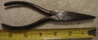 6" Utica Tools #654-6, Long Needle Nose Side Cutter Pliers Vtg Used. Price: $5.22.