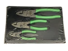 Snap-on Tools Green Soft Grip Piece Comb Slip Joint Pliers Set PL403AG Usa New. Price: $199.00.