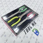 Snap-on Tools Usa New 3PC Assorted Color Soft Grip Long Nose Pliers Set PL308CF. Price: $249.95.