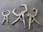 Mac Tools Set Of 3 Locking Clamps, Used. LP-HD11, LP-CC11, LP-CC6. Price: $55.00.