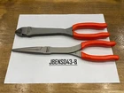 Snap-on Tools Usa New 2 Piece Orange Long Needle Nose Pliers & Cutter Lot Set. Price: $199.95.