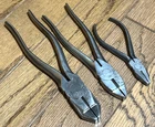 Vtg Tools Lineman's Pliers Wire Side Cutter Twister Set Lot Snap On Utica Pexto Used. Price: $75.00.