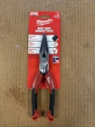 (Z321) New Milwaukee MT555 8" Long Nose Comfort Grip Pliers (usa) Sealed. Price: $25.90.