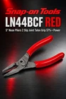 Snap Tools 5" Nose Pliers 2 Slip Joint Talon Grip 57% More Power Red LN44BCF New. Price: $69.95.