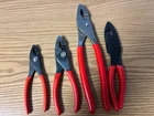Snap On - Four Piece Plier Set Red Handles Loc# 50 Used. Price: $209.99.