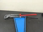 #BO029 Snap On Tools PWZ2 17" Red Black Soft Grip Handle Pliers Wrench Used. Price: $89.95.