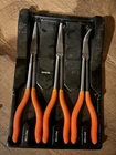 Matco Tools 3PC Needle-nose & Bent-nose Pliers Set Orange Cushion Grip Open. Price: $155.00.