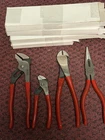 New Proto Tools Usa 4PC Pliers Set, Needle, Diagonal Cutters, Slip-joint, Tongue. Price: $87.88.