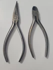Vintage Klein & Sons Retirement Needle Nose Pliers Dyke Set Brass Color Used. Price: $46.79.