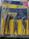 Irwin Vise-grip The Original 3 Pc Locking Pliers Set New. Price: $64.99.