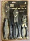 Champion Three-piece Slip Joint Pliers Set Cushion Grips New. Price: $14.95.