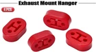 Ptnhz Racing US-89520R Polyurethane Exhaust Hangers + 10MM Id (red) (4 Pack) New. Price: $15.90.