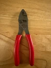 Snap 6" Talon Grip Combination Slip-joint Pliers Red 46ACF Used. Price: $30.00.
