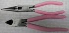 Matco Tools 2PC Pink Grips Diagonal Cutter #PD7B And Needle Nose Pliers #PNNC7B Used. Price: $99.00.