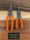 New Snap On LN47ACF & LN46ACF Needle Nose/slip-joint Combo Orange Plier Set. Price: $223.12.