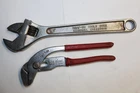 Snap-on Tools Adjustable Wrench & Blue-point PWP7 Pipe Plier 2PCS Usa Used. Price: $65.00.