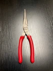 Snap-on Tools Needle Nose Pliers 97ACF Red Soft Grip Usa Used. Price: $29.99.