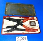 Williams Co Tools Snap Ring Internal And External Pliers Set Used. Price: $60.00.