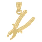 10KT Yellow Gold Textured Unisex Plier Tools Charm Pendant New. Price: $168.50.
