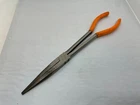 Snap Tools 911CP 11" Long Reach Needle Nose Pliers Straight Orange Handles Used. Price: $49.65.