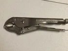 Vintage Stanley Usa 84-320 Vise-grip Style Curved Jaw Locking Pliers Used. Price: $7.95.