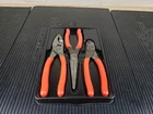 #BC115 Snap-on PL307ACF Pc Pliers, Cutters Set 47ACF 97ACF 87ACF Orange Used. Price: $129.95.