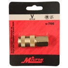 Milton V-style Hi-flo Coupler Body, Brass 3/8IN. Fnpt, Model# S766 New. Price: $13.99.