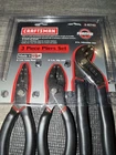 Sears Craftsman Usa Nos 3PC Laminated Pliers Set 45745 Black New. Price: $69.00.
