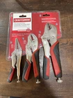 Nos Craftsman Three-piece Locking Plier Set 45713 Brand New Made China. Price: $49.52.