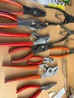 Snap On Plier Set Of 10 Various Colored Handles Used. Price: $219.70.