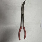 Snap Tools Long Reach Bent Curved Needle Nose Pliers Stork Red Grip Used. Price: $60.00.