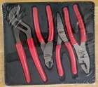 New Snap-on PL400B Pliers Cutter Set 4-PC Red Vinyl Talon Grip Tray. Price: $199.99.