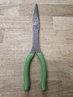 Snap-on 911ACF Needle-nose Pliers Soft Grip Green Handle Steel Used. Price: $54.99.