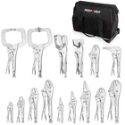 Maxpower 15-PC Locking Pliers Set With C-clamps, Long Nose, Pinch Off, Sheet ... New. Price: $176.70.