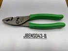 Snap-on Tools New Green 8" Talon Soft Grip Flankjaw Slip-joint Pliers HJ47ACFG. Price: $74.95.