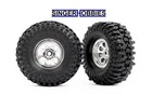 Traxxas 9873 Tires/wheel Chrome 1.0" Wheels Mickey Thompson Baja Pro TRX-4M TRA1 New. Price: $19.95.