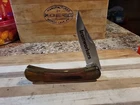 Utica Usa Lockback Brown Wood Folding Pocket Knife Iron Workers" Used. Price: $34.50.